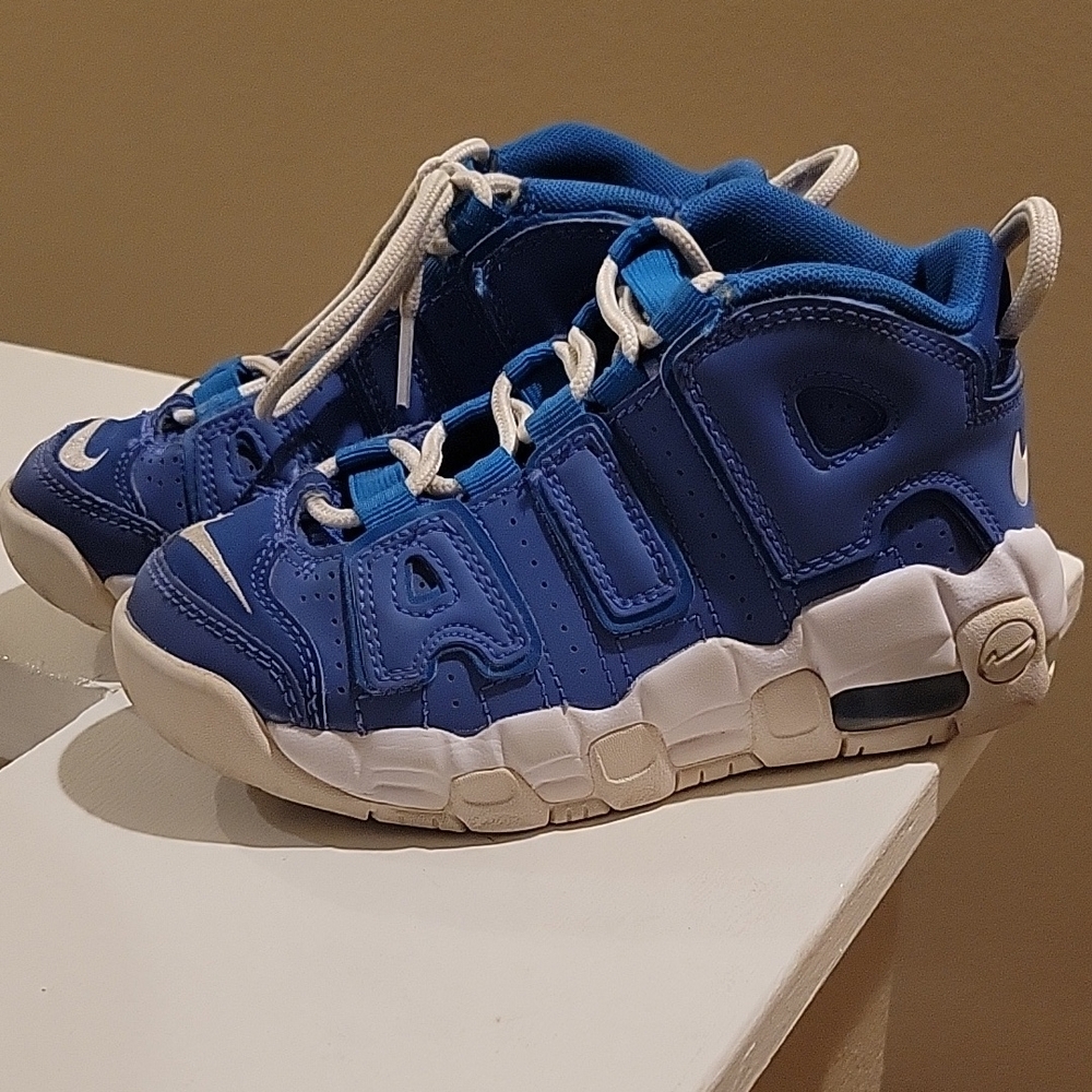 Nike Kids Blue Air More Uptempo Shoes